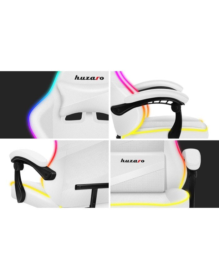 EAN 5903796013184 - Huzaro FORCE 4.4 RGB Silla para videojuegos de PC Asiento (de seguridad) de butaca Blanco imagen 14