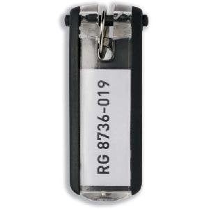 Durable Llavero Llavero Clip 6 Piezas Negro