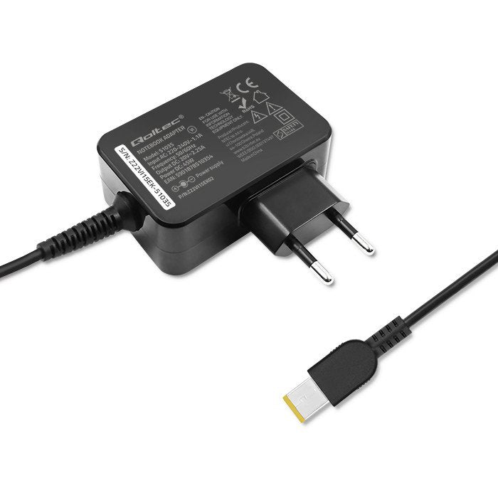 Qoltec Para Lenovo | 45w | 20v | 2.25a | Slimtip+Alfiler