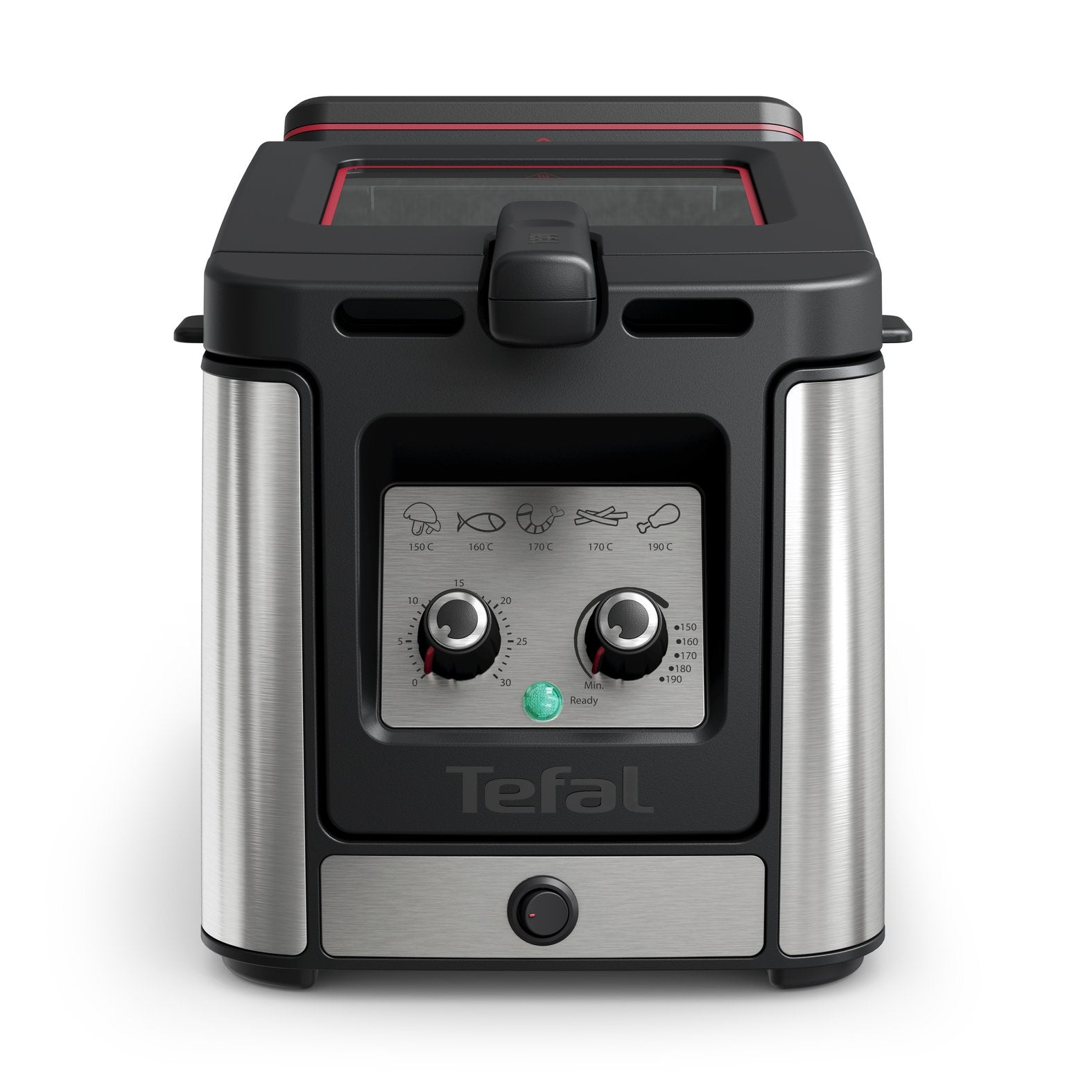 EAN 3016661173783 - Tefal Clear Duo FR600D Sencillo 0,65 L Independiente 2000 W Freidora Negro, Acero inoxidable imagen 1