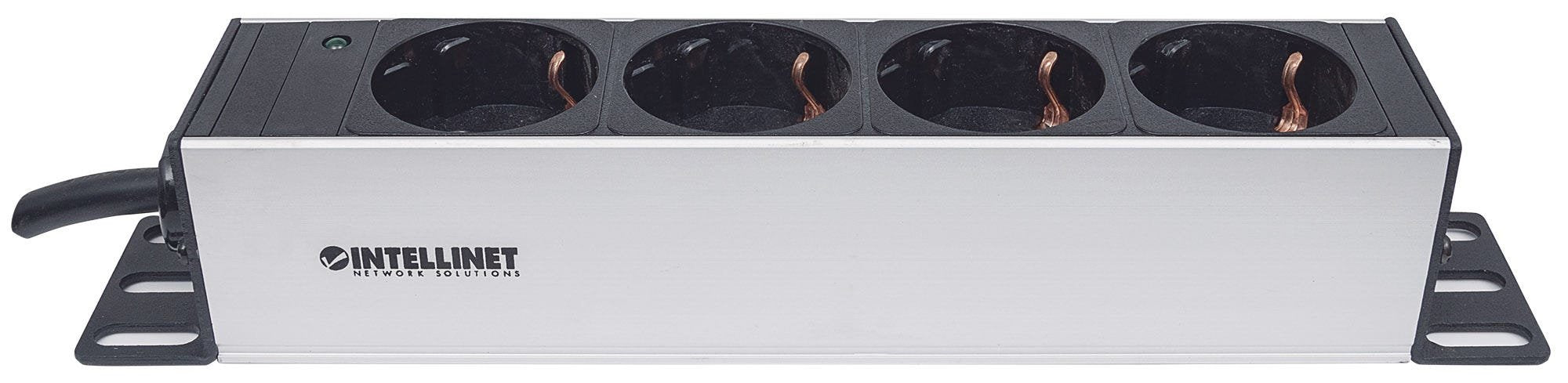 EAN 0766623714020 - Intellinet 714020 unidad de distribución de energía (PDU) 4 salidas AC 1U Gris imagen 4