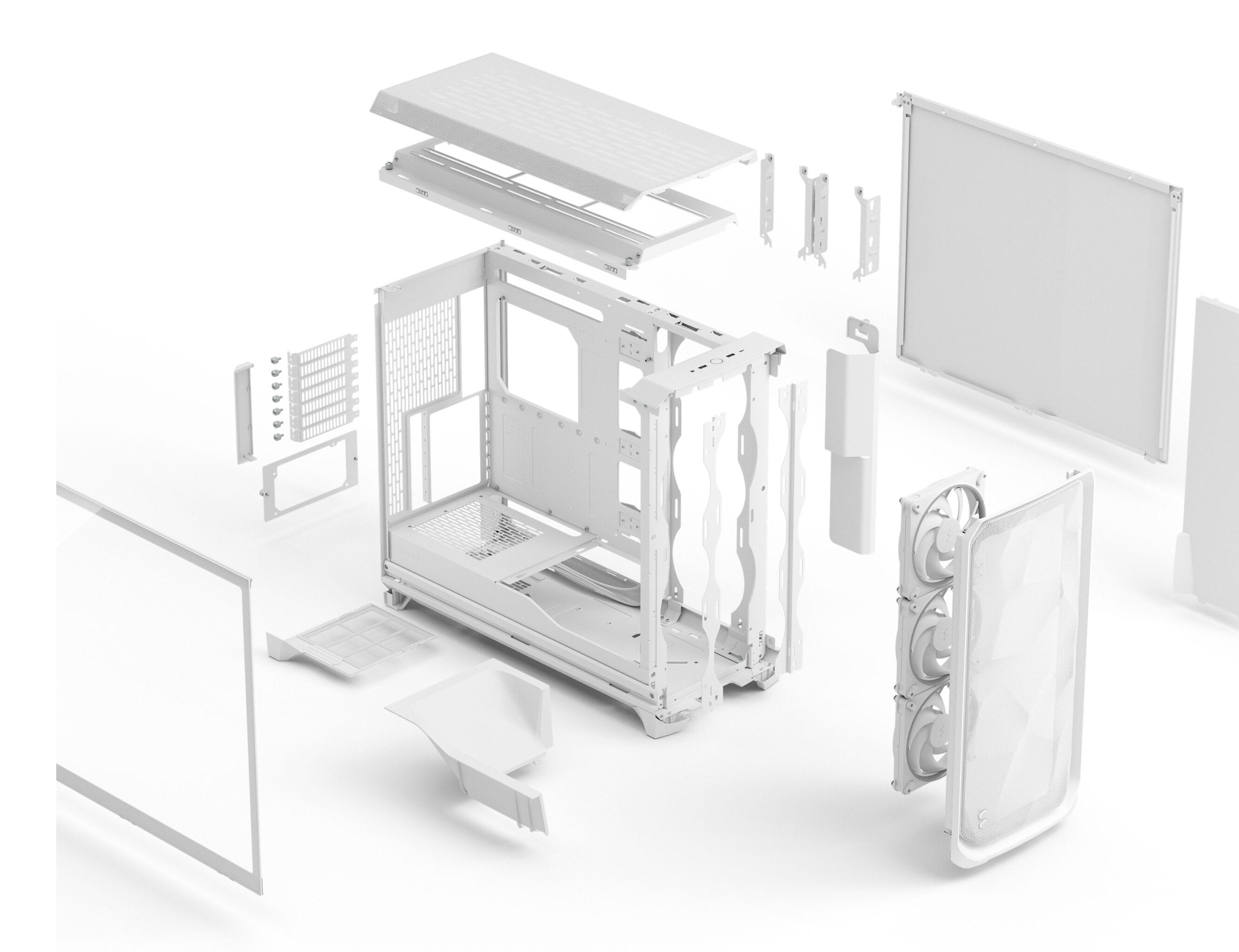 Caja Pc Fractal Design Fd-C-Mes3x-06 Grande Blanco