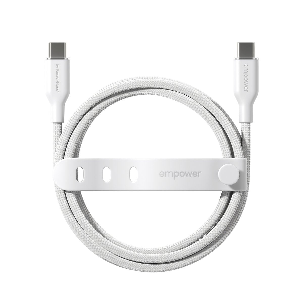 EAN 5715685027628 - PanzerGlass empower™ by ® Racing 60W USB-C to USB-C Cable | USB 2.0 | 1.2M | Silver White cable USB Blanc imagen 4
