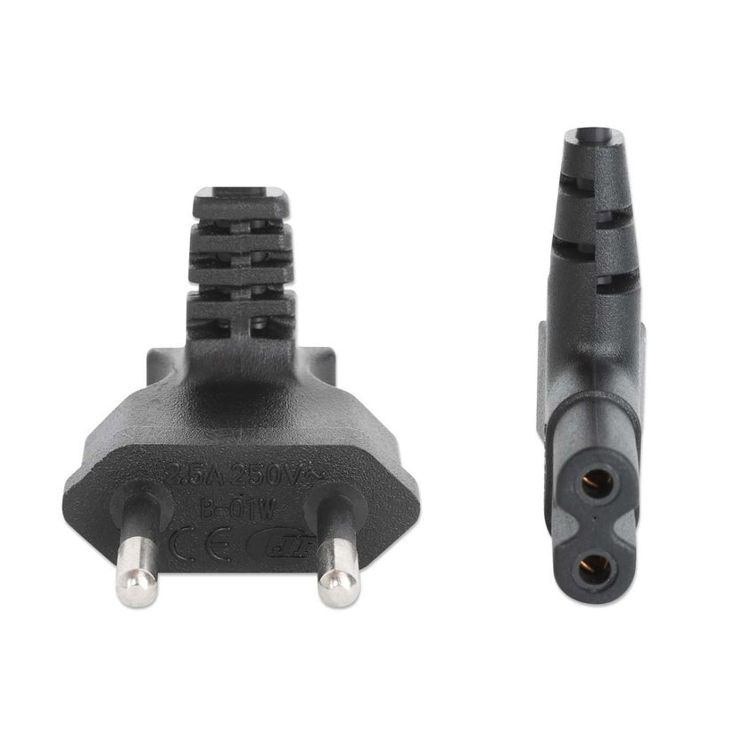 Manhattan Cable De Alimentacion C7 A Eu Cce7 16 90 Grad Gewinkelt 2m