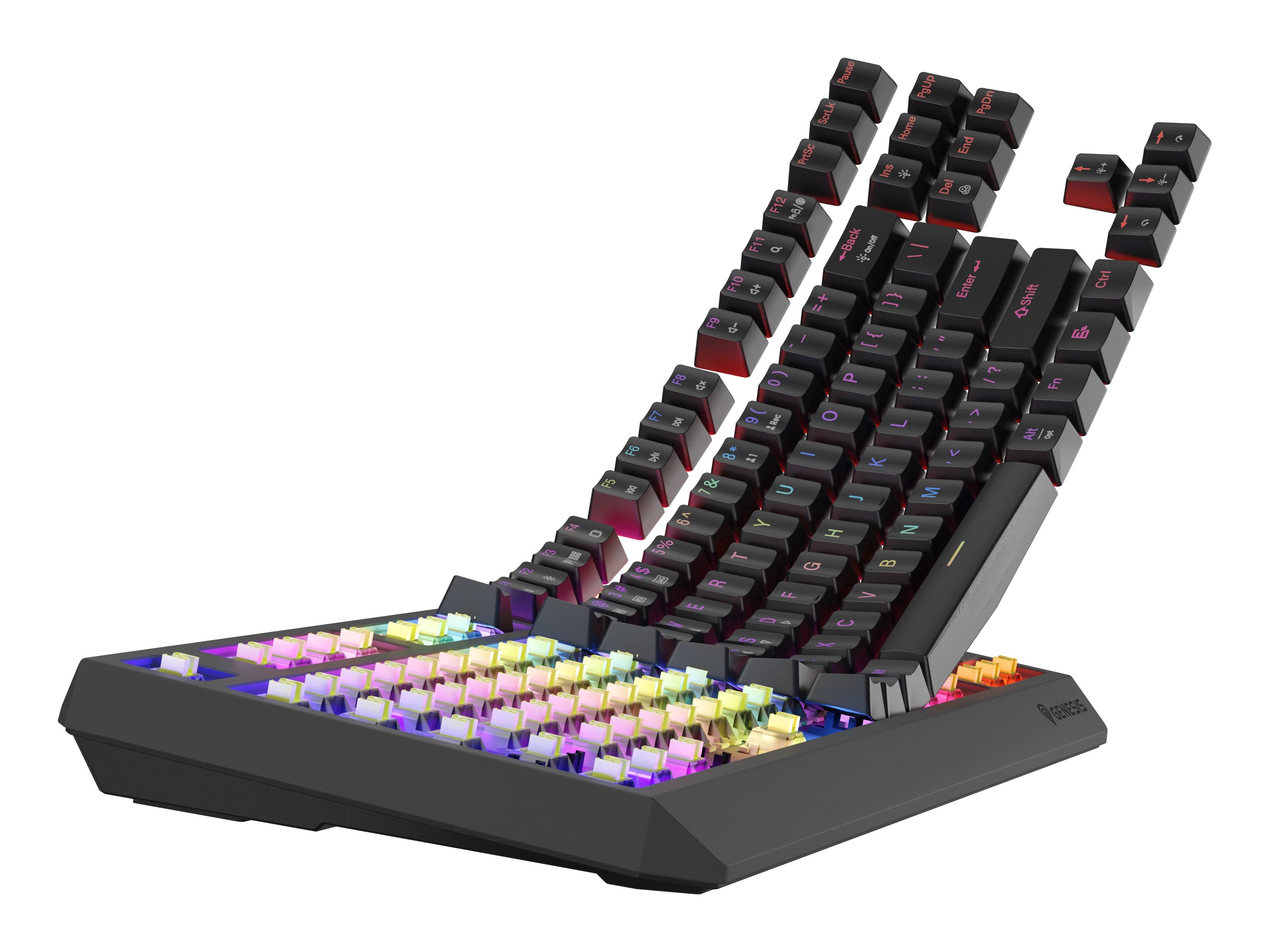 EAN 5901969443813 - GENESIS Thor 230 TKL teclado Juego USB + RF Wireless + Bluetooth QWERTY Inglés de EE. UU. Negro imagen 7