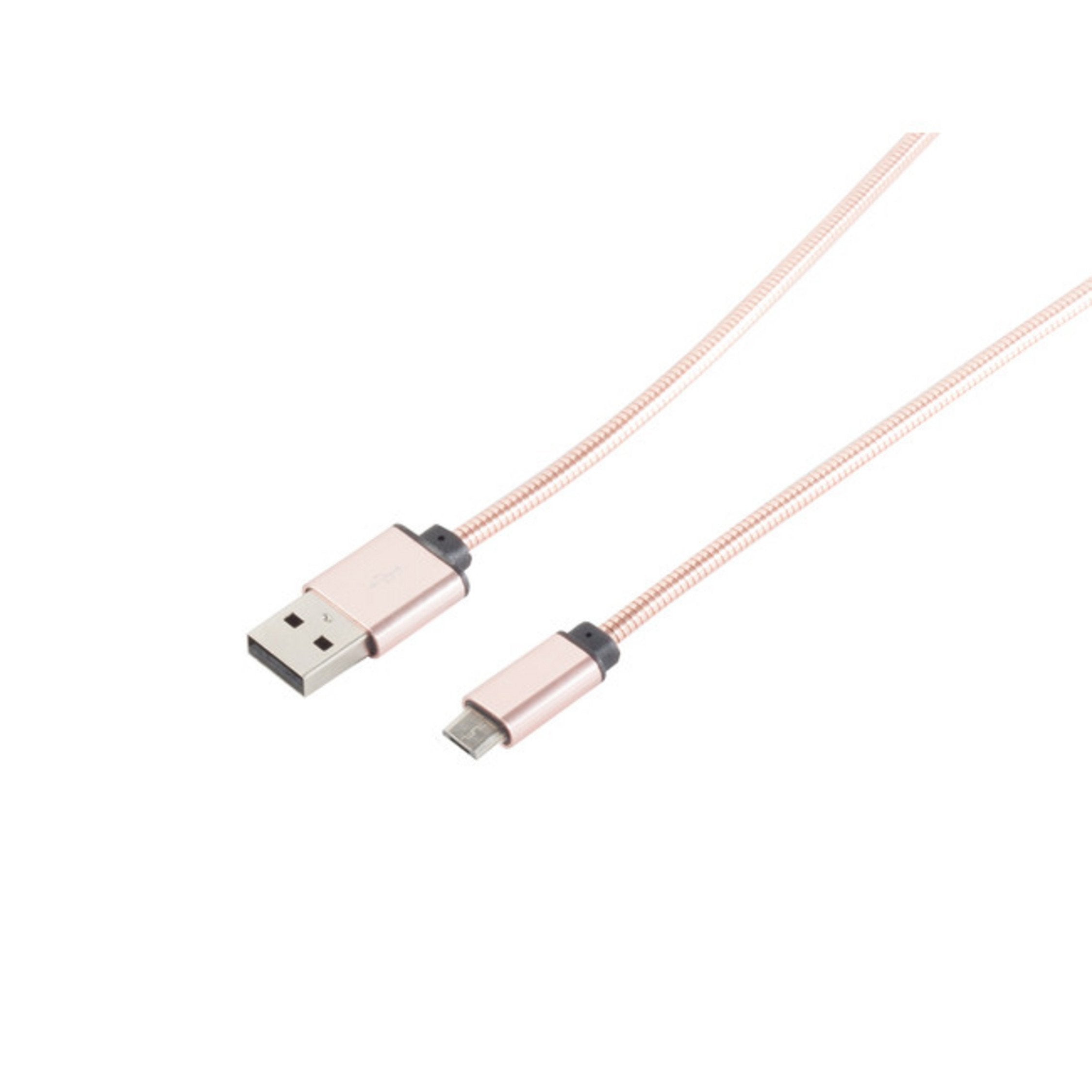 EAN 4017538113139 - S/CONN maximum connectivity 14-11002 cable USB USB 2.0 1 m USB A Micro-USB B Oro rosa imagen 1