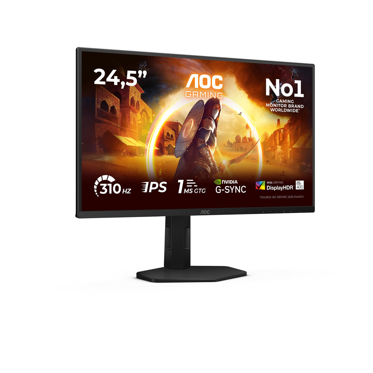 EAN 4038986182577 - AOC G4 25G4SXU pantalla para PC 62,2 cm (24.5") 1920 x 1080 Pixeles Full HD LED Negro, Gris imagen 2