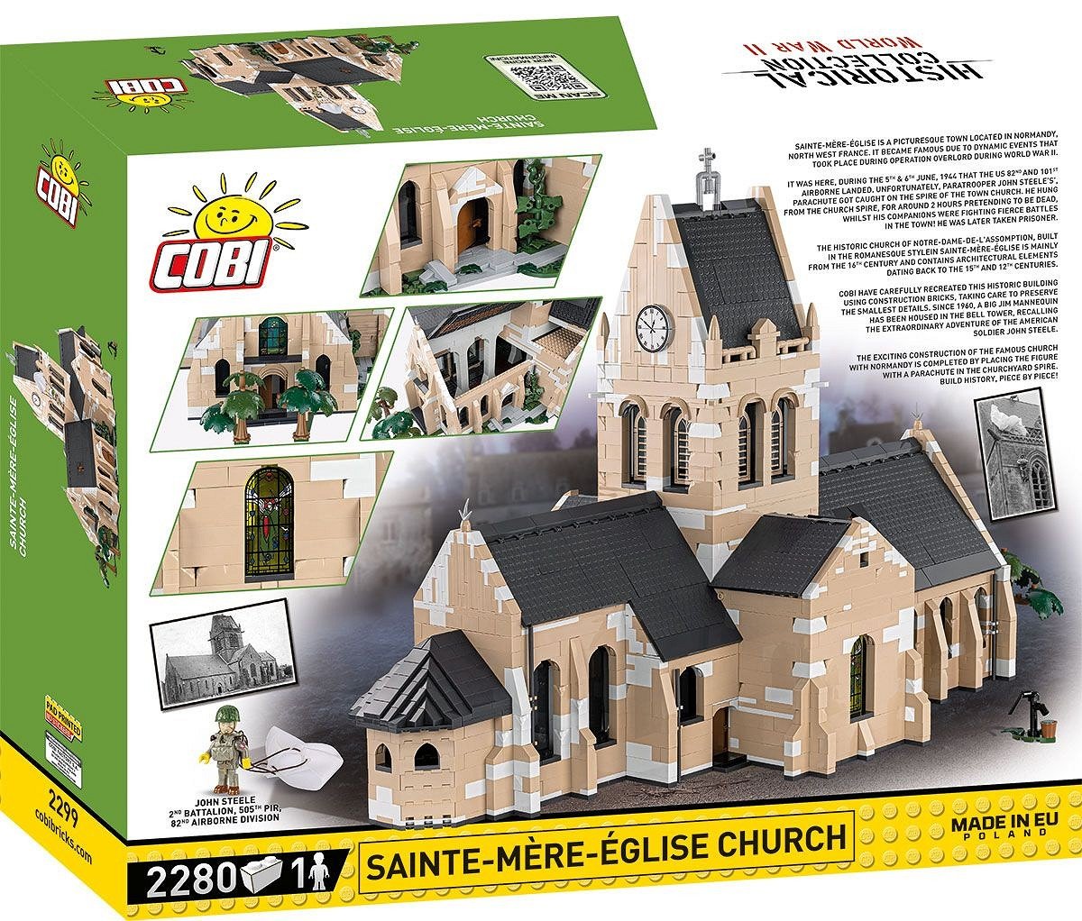 Cobi Iglesia Sainte-Mère-Église Cobi-2299