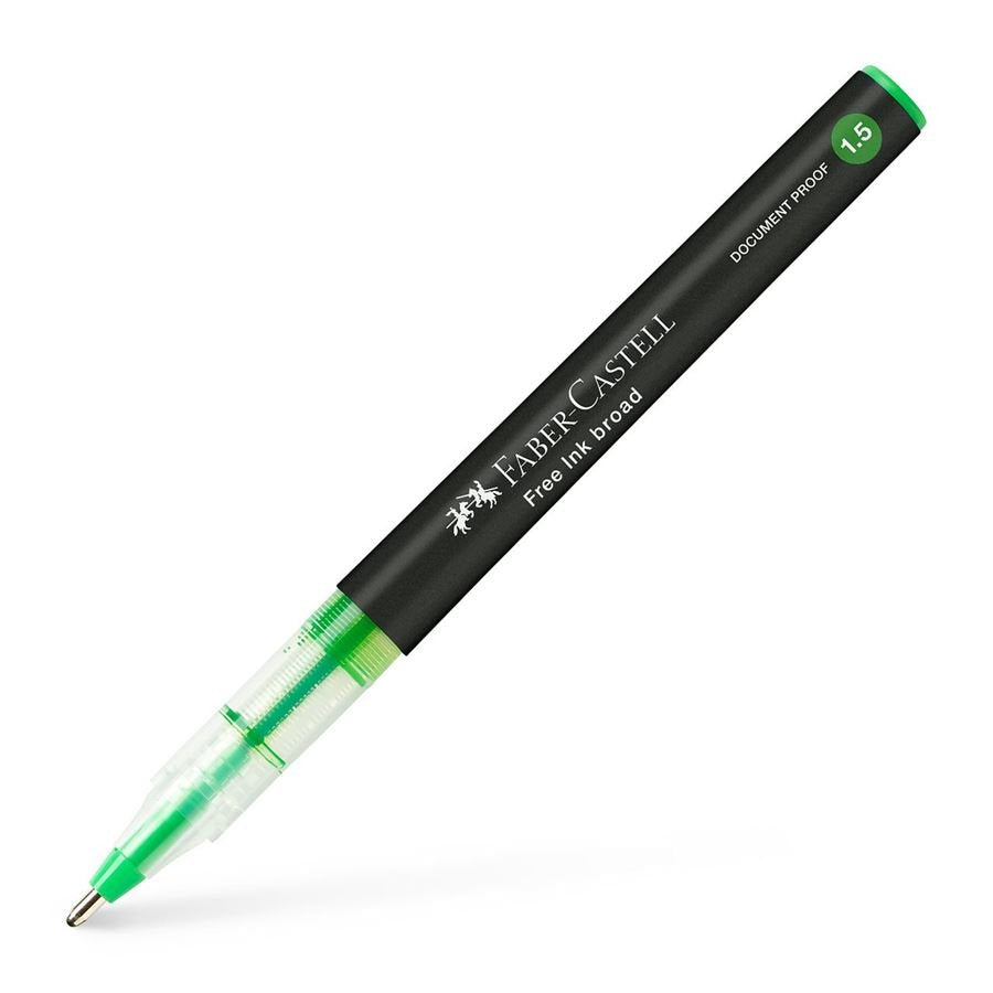 Faber-Castell Free Ink Roller De Tinta Gris 1.5 Mm Color De Escritura Verde