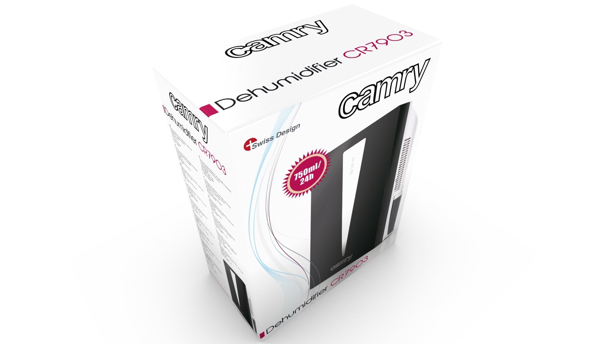 EAN 5908256835054 - Camry Premium CR 7903 deshumidificador 1,5 L 100 W Negro, Blanco imagen 2