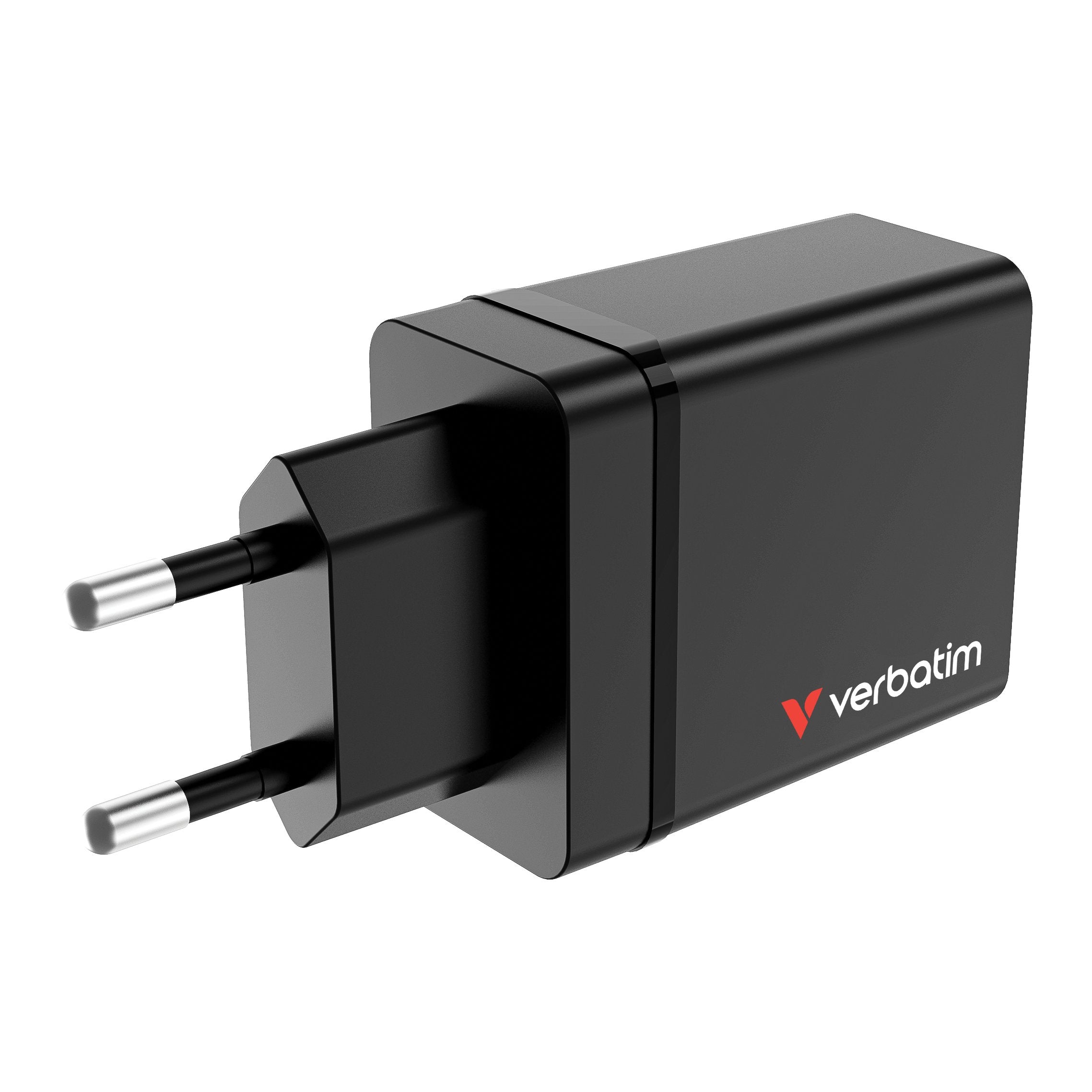 Verbatim Cargador Chr-30eu1, 30w, Gan, Negro 2x Usb-A, 1x Usb-A Qc, 1x Usb-C Pd