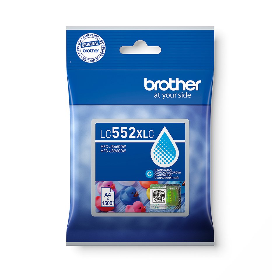 EAN 4977766843423 - Brother LC552XLC cartucho de tinta 1 pieza(s) Original Cian imagen 1