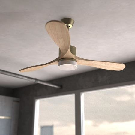 Ventilador De Techo Cecotec Energysilence Aero 5290 Golden Pro 35w 3 Aspas 132cm 5 Velocidades