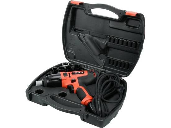 EAN 5906083046230 - Yato YT-82020 atornilladora de impacto con batería 1/4" 3300 RPM 450 Nm Negro, Rojo 450 W imagen 5