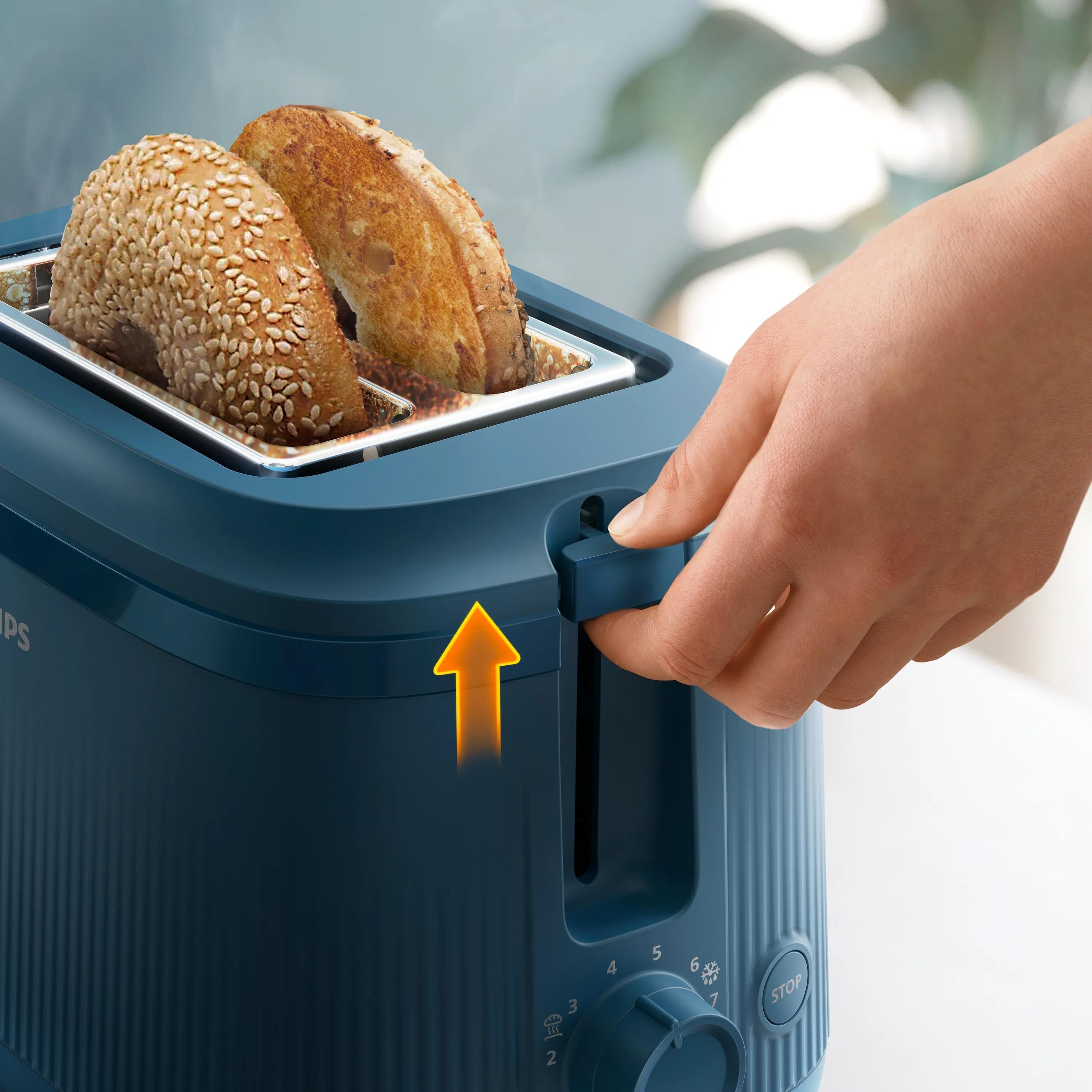 EAN 8720389037306 - Philips 3000 series HD2511/70 tostadora 8 2 rebanada(s) 830 W Azul imagen 5