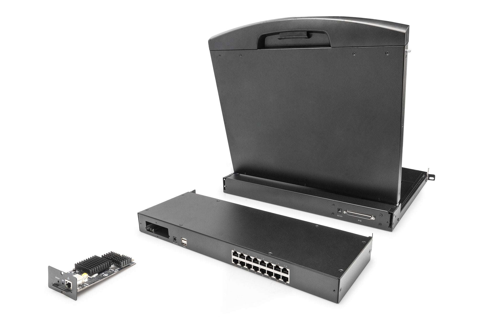 Modular Cat.5 Kvm Switch 16portaccs For Modularized Kvm Console