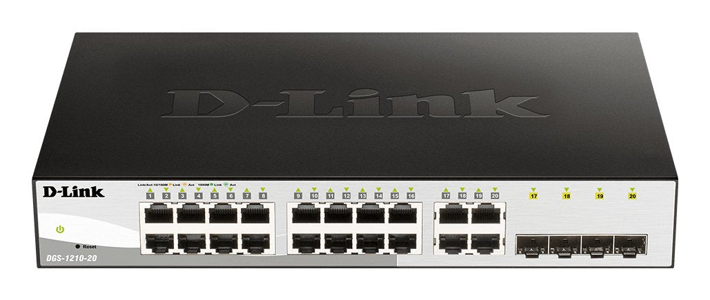 Switch D-Link Dgs-1210-20 20 Puertos Rj45 10 100 1000 Sfp