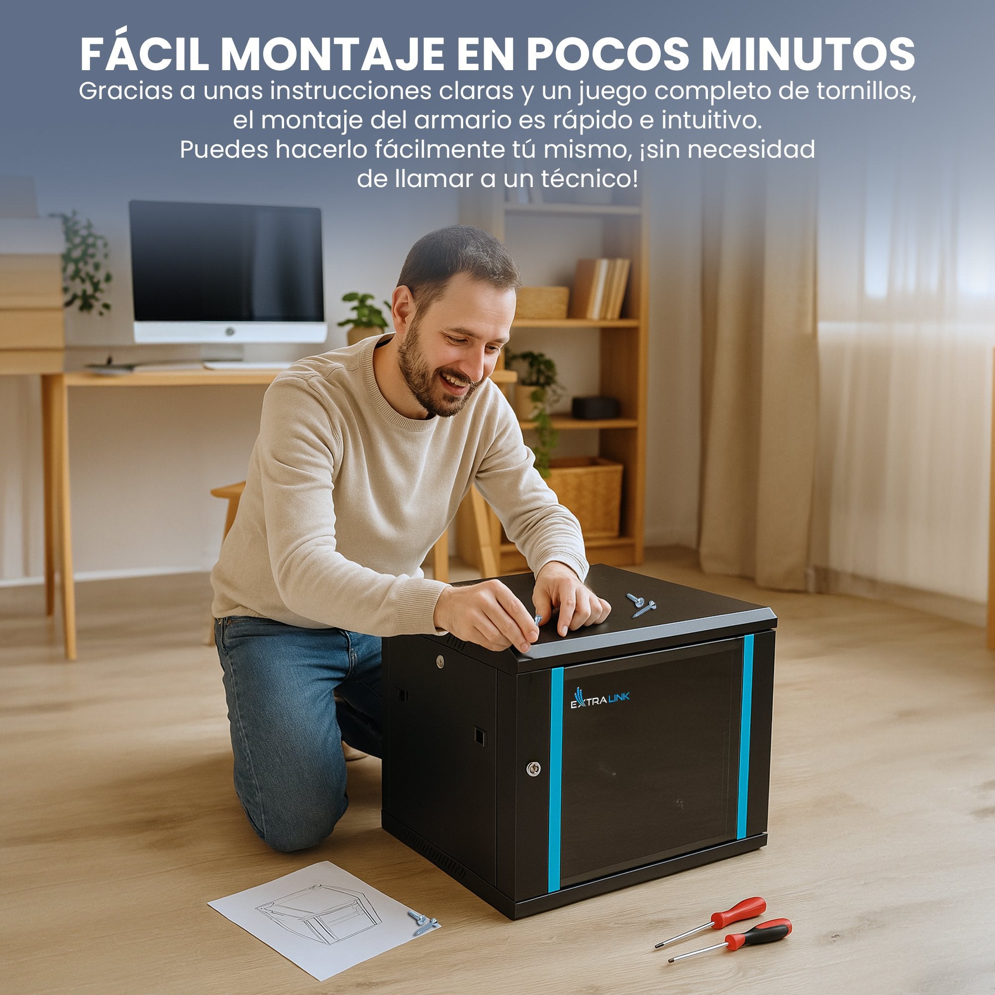 EAN 5902560363968 - Extralink EX.3968 armario rack Bastidor de pared imagen 10