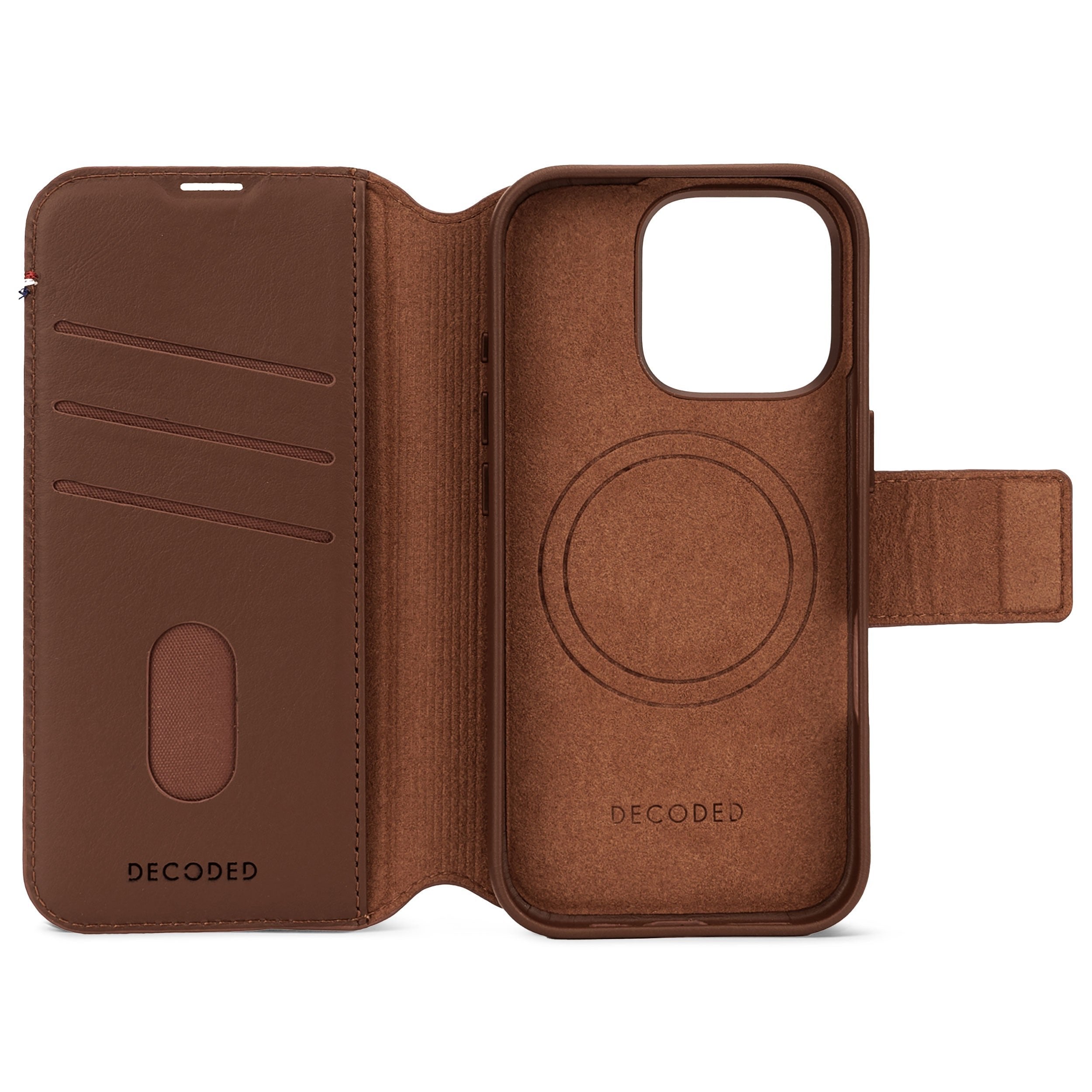 Decoded Leather Detachable Wallet Funda Para Iphone 16 Pro 16 Cm (6.3") Funda Cartera Marrón
