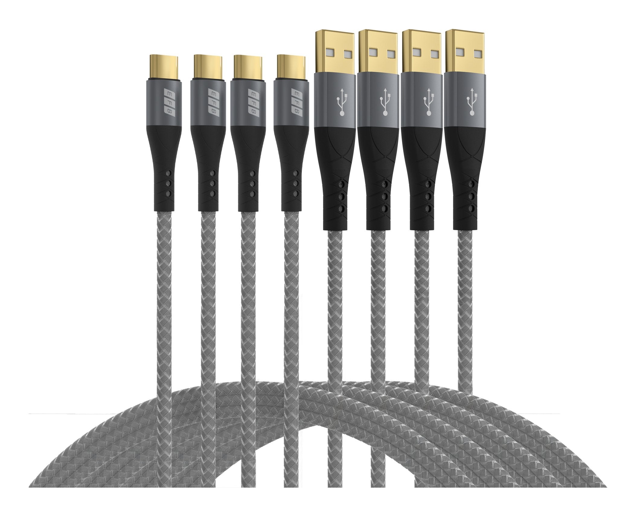 EAN 4049759325053 - EFB Elektronik USB-AC-00005 cable USB USB 2.0 USB A USB C Negro, Gris imagen 1
