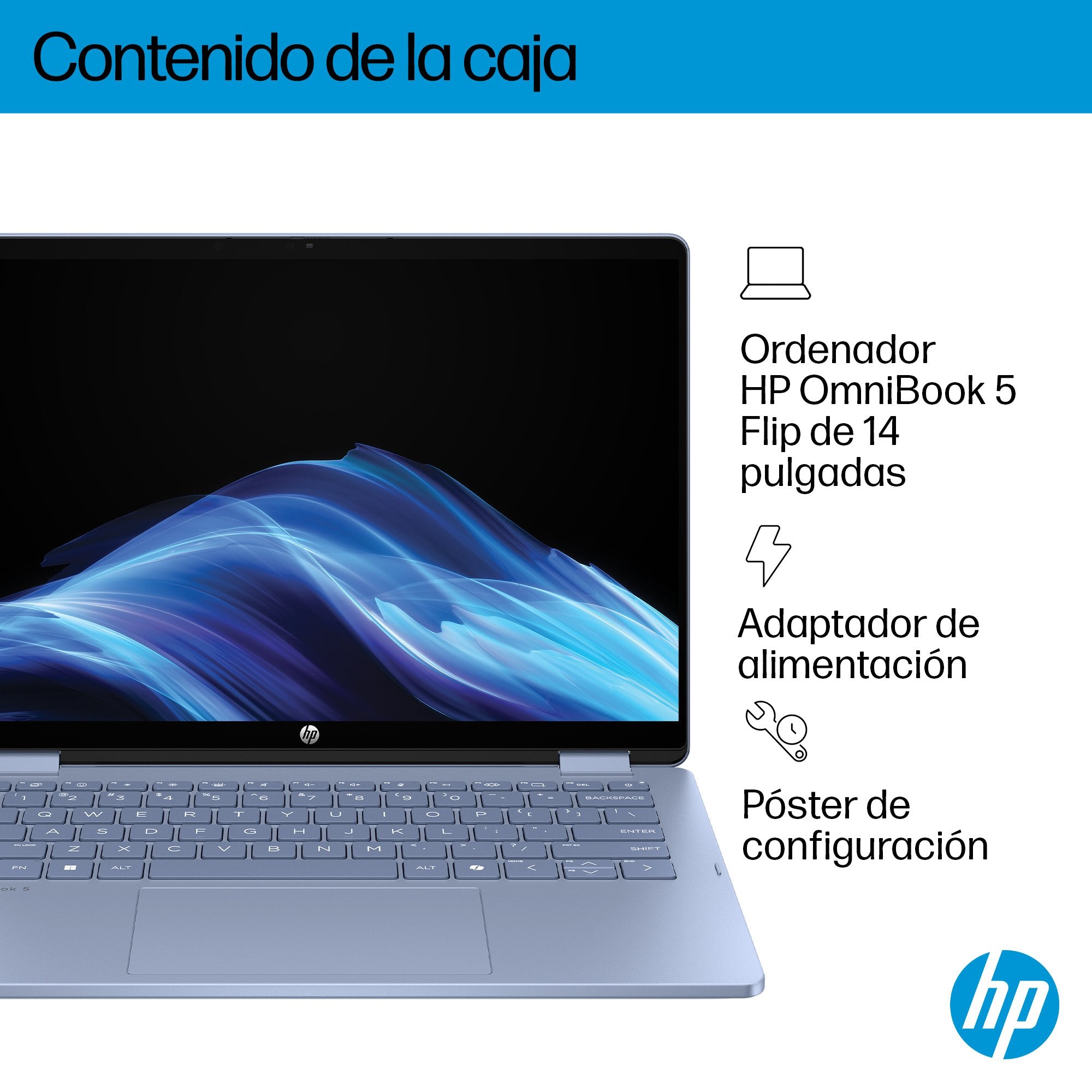 EAN 0199896061667 - HP OmniBook 5 Flip 2-in-1 Laptop 14-fp0044ns Intel Core 5 120U 35,6 cm (14") Pantalla táctil 2K 16 GB LPD imagen 4
