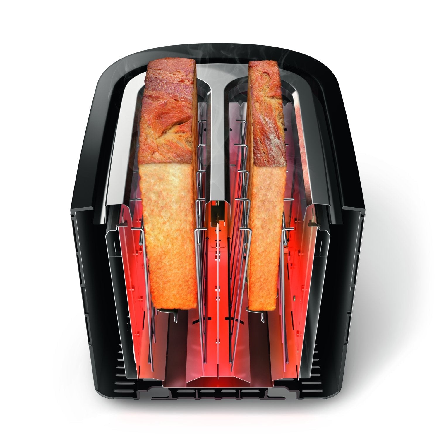 EAN 8710103777113 - Philips Viva Collection HD2637/90 tostadora 7 2 rebanada(s) Negro, Acero inoxidable imagen 3