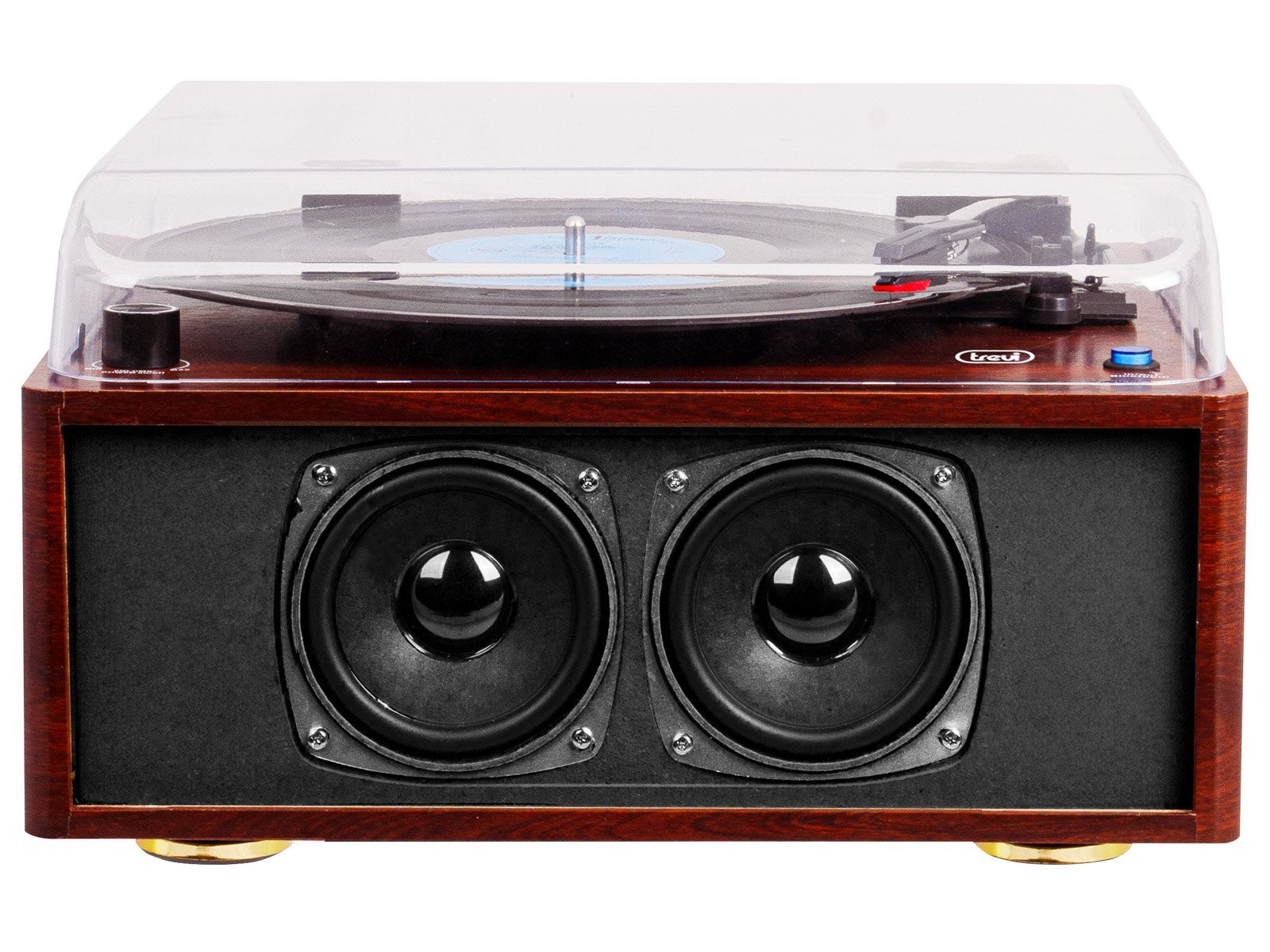 Tocadiscos Trevi Tt 1030 Bt Turntable+Aw+Wless In-Out Wooden