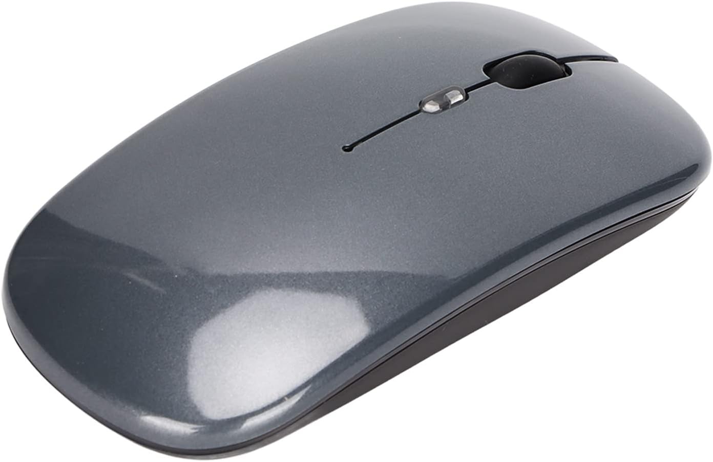 Raton Inalámbrico Recargable 2 En 1 Bluetooth + Usb 2.4g 1600 Dpi Ergonómico Gris