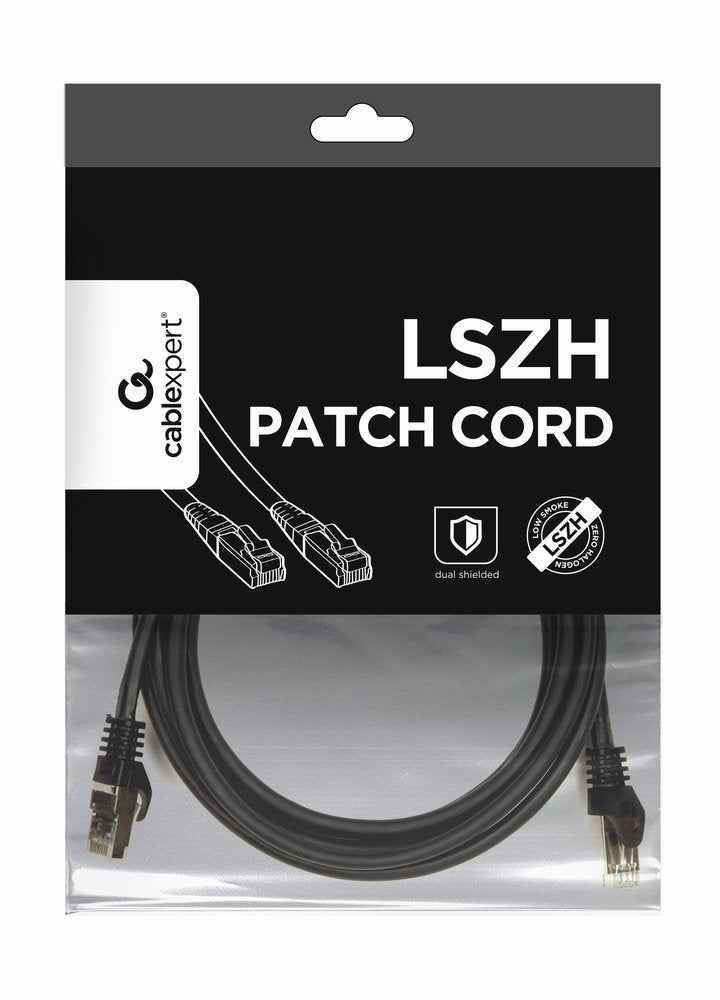 EAN 8716309098571 - Gembird PP6A-LSZHCU-BK-3M cable de red Negro Cat6a S/FTP (S-STP) imagen 1