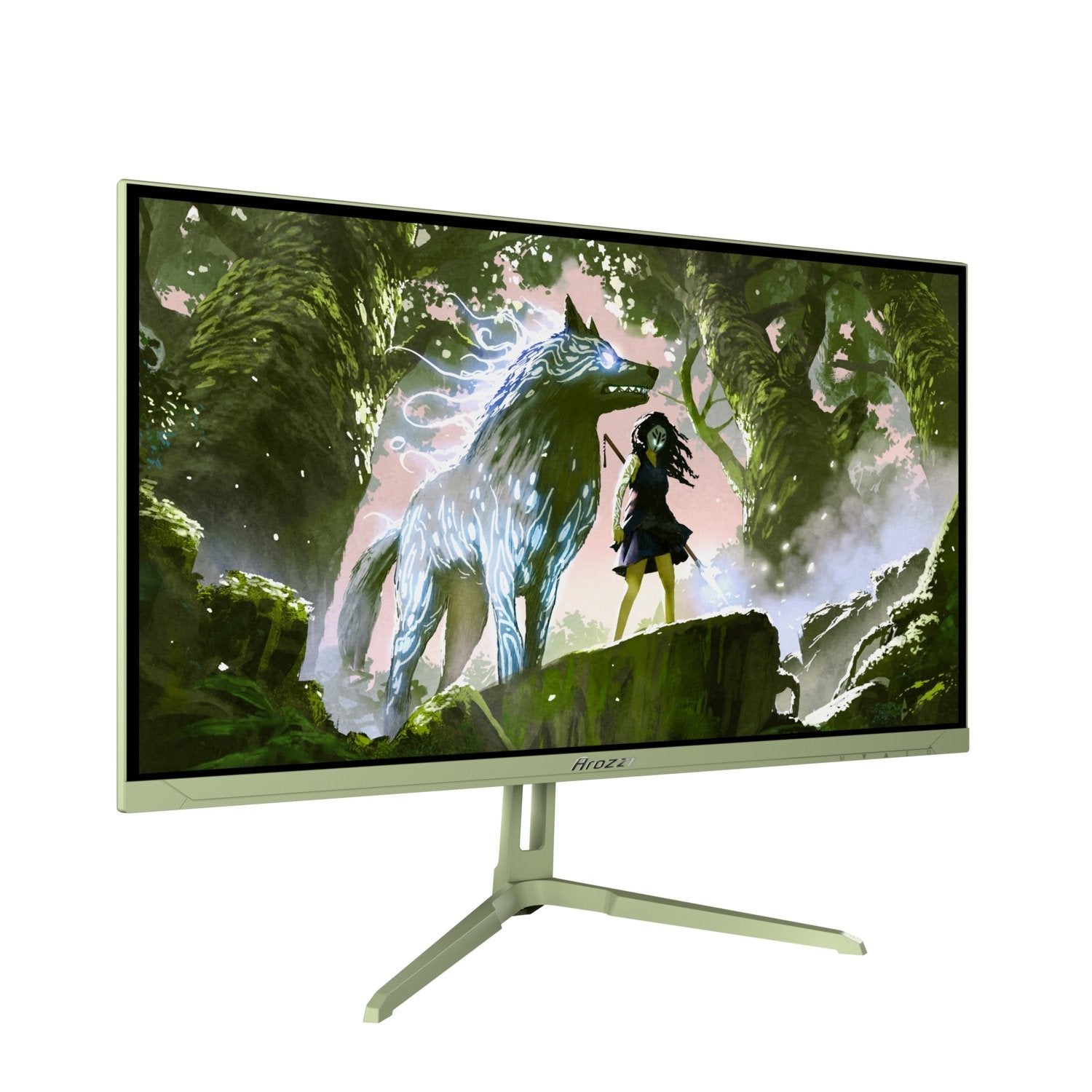 Arozzi Nova 24" Ips, 200hz, Computer Monitor - Forest Green
