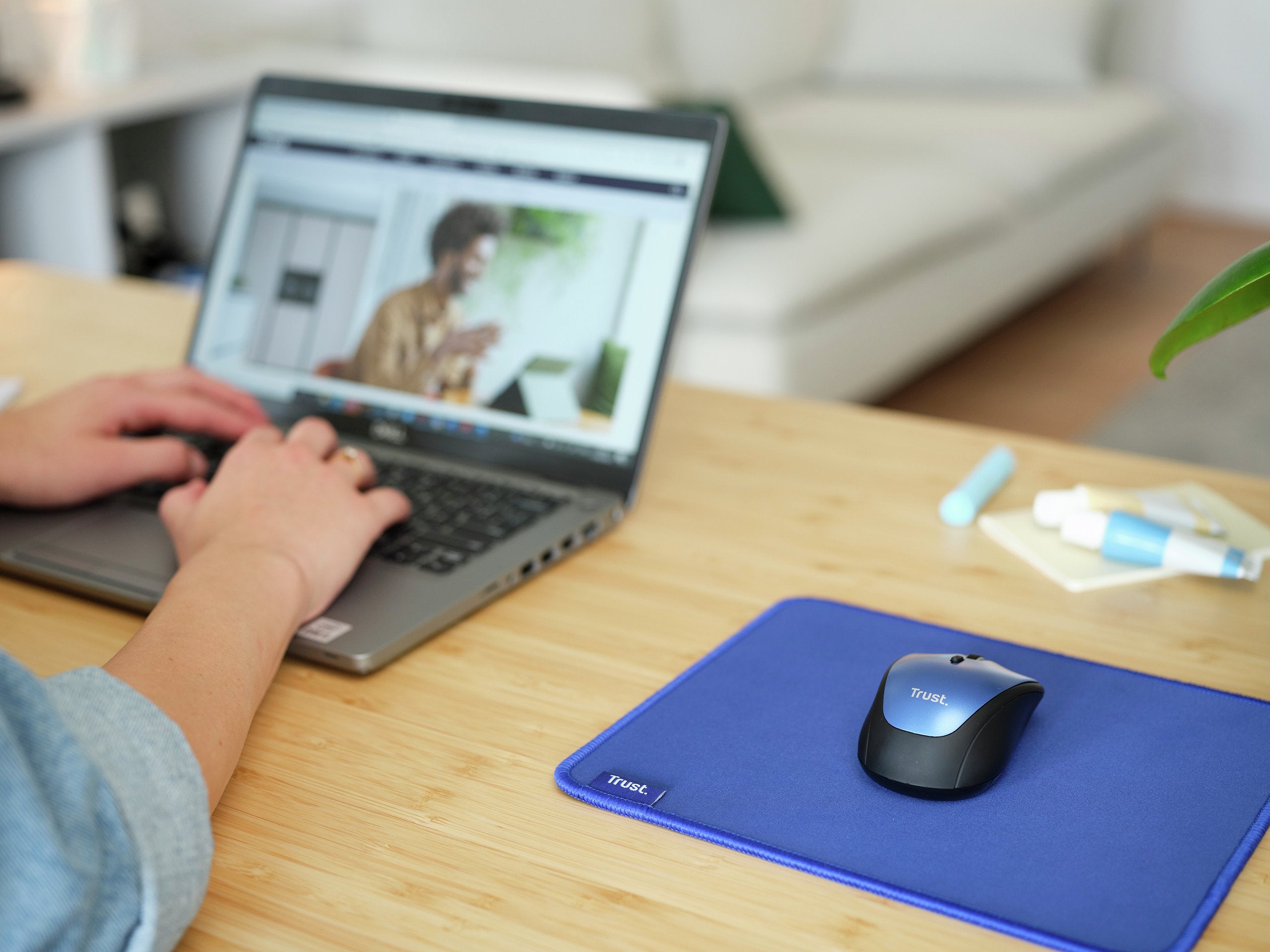 Alfombrilla Trust Boye Eco 3 X 250 X 210mm Azul