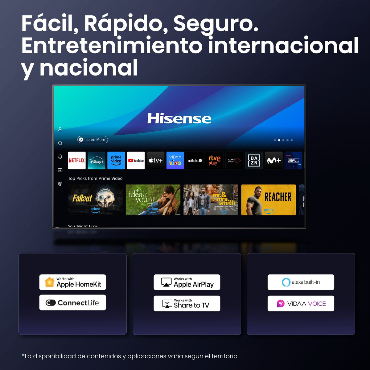 EAN 6942351416885 - Hisense E7Q PRO 75E7Q PRO 190,5 cm (75") 4K Ultra HD Smart TV Wifi Negro 385 cd / m² imagen 20