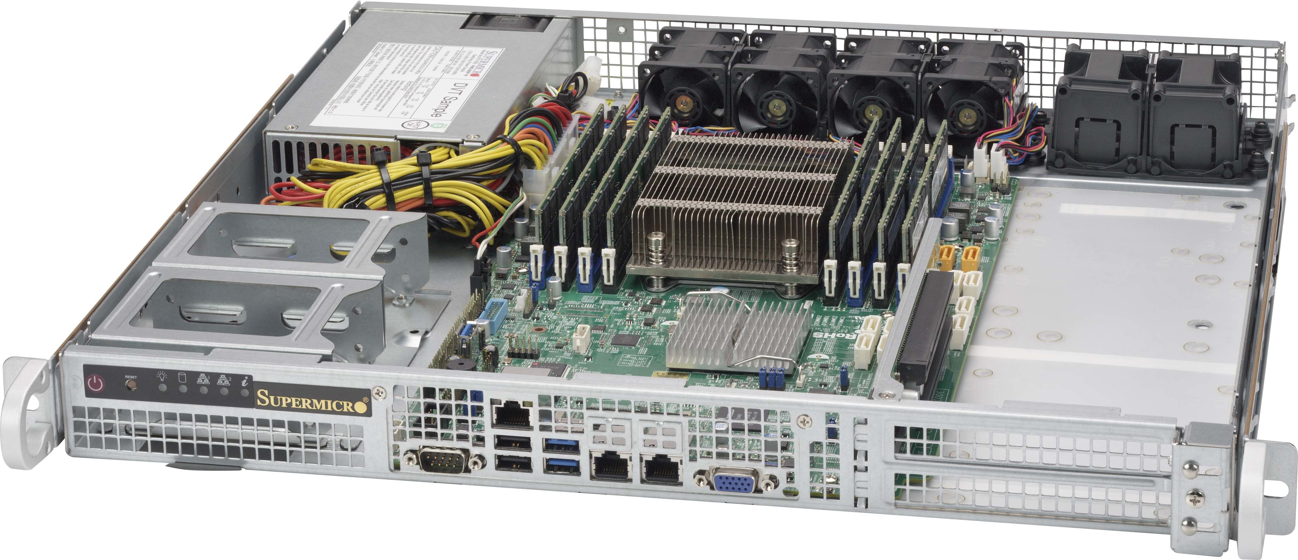 EAN 672042213337 - Supermicro CSE-515-350 carcasa de ordenador Estante Plata 350 W imagen 1