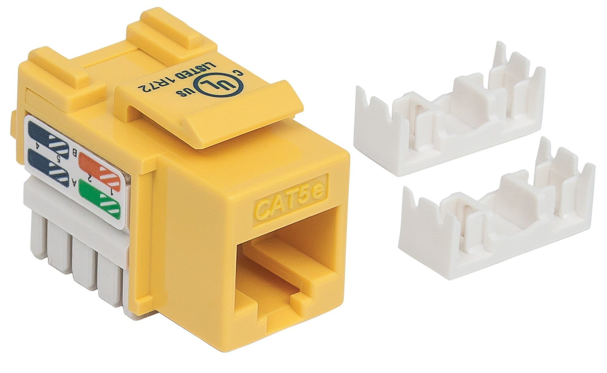 Intellinet Cat5e Keystone Jack Amarillo Utp Punch-Down