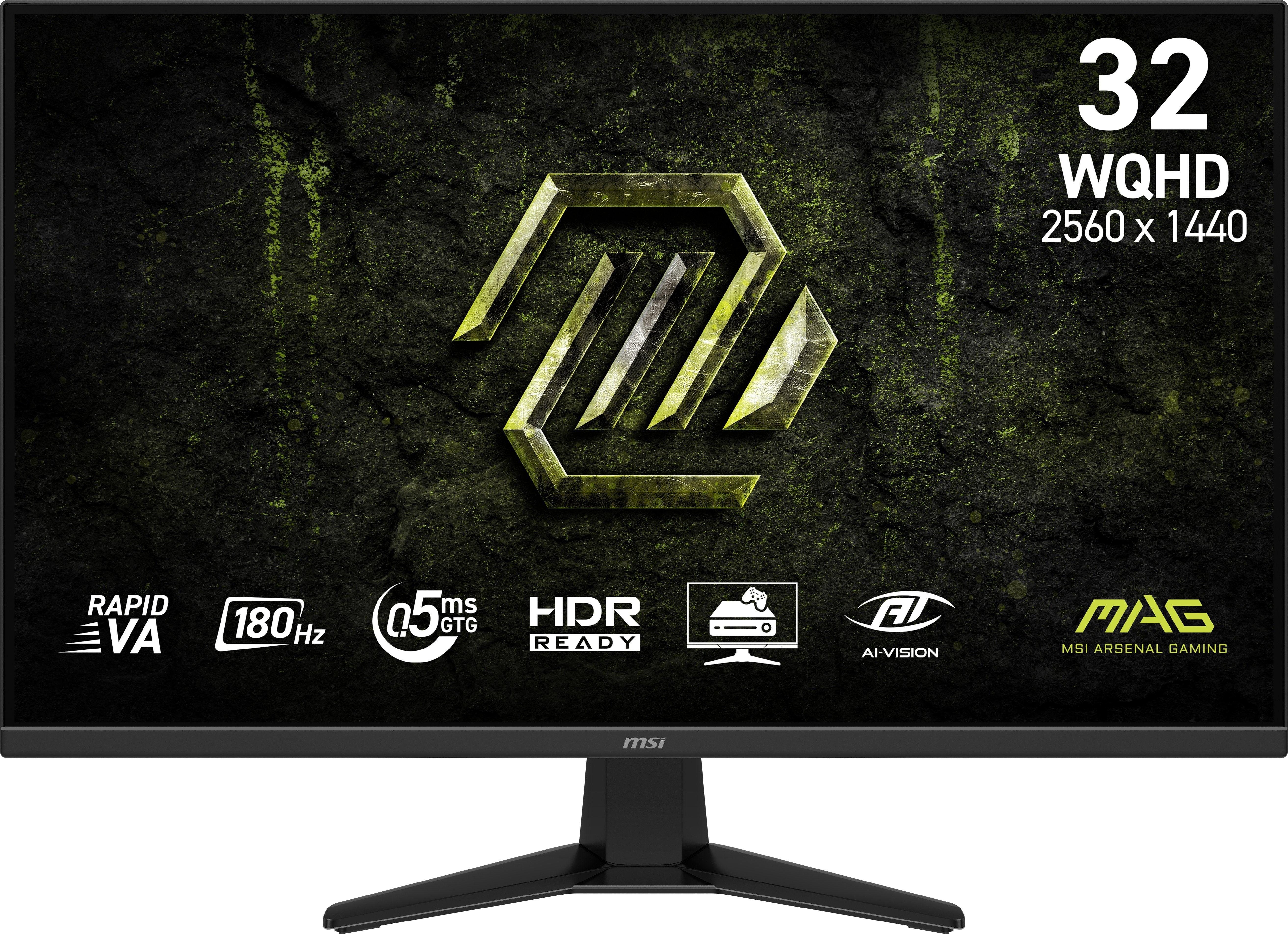 80 Cm (31.5") 2560 X 1440 Pixel Msi 9s6-3de11m-001 16:9 Wide Quad Hd Rapid Va 0,5 Ms 180 Hz Hdr Displayport Hdmi Vesa