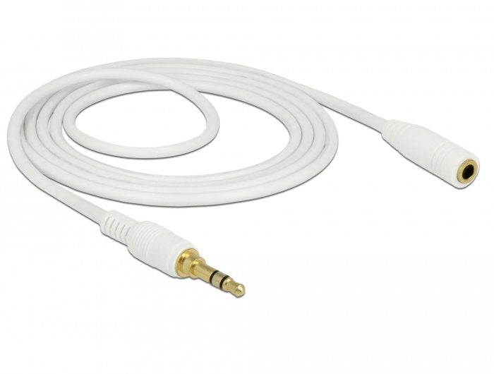 Delock 85579 Cable De Audio Jack 3,5mm 3 Pin M/H 2m Blanco