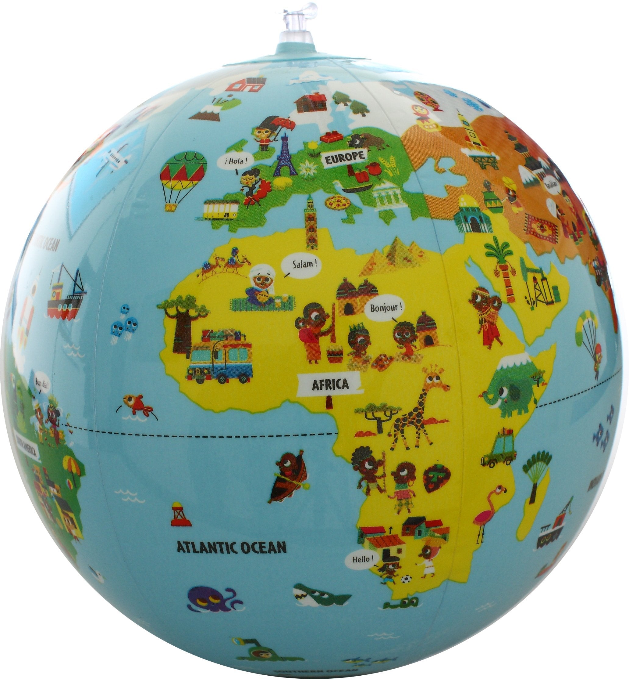 Pilka Caly Globus 30 Cm - Mali Podróznicy