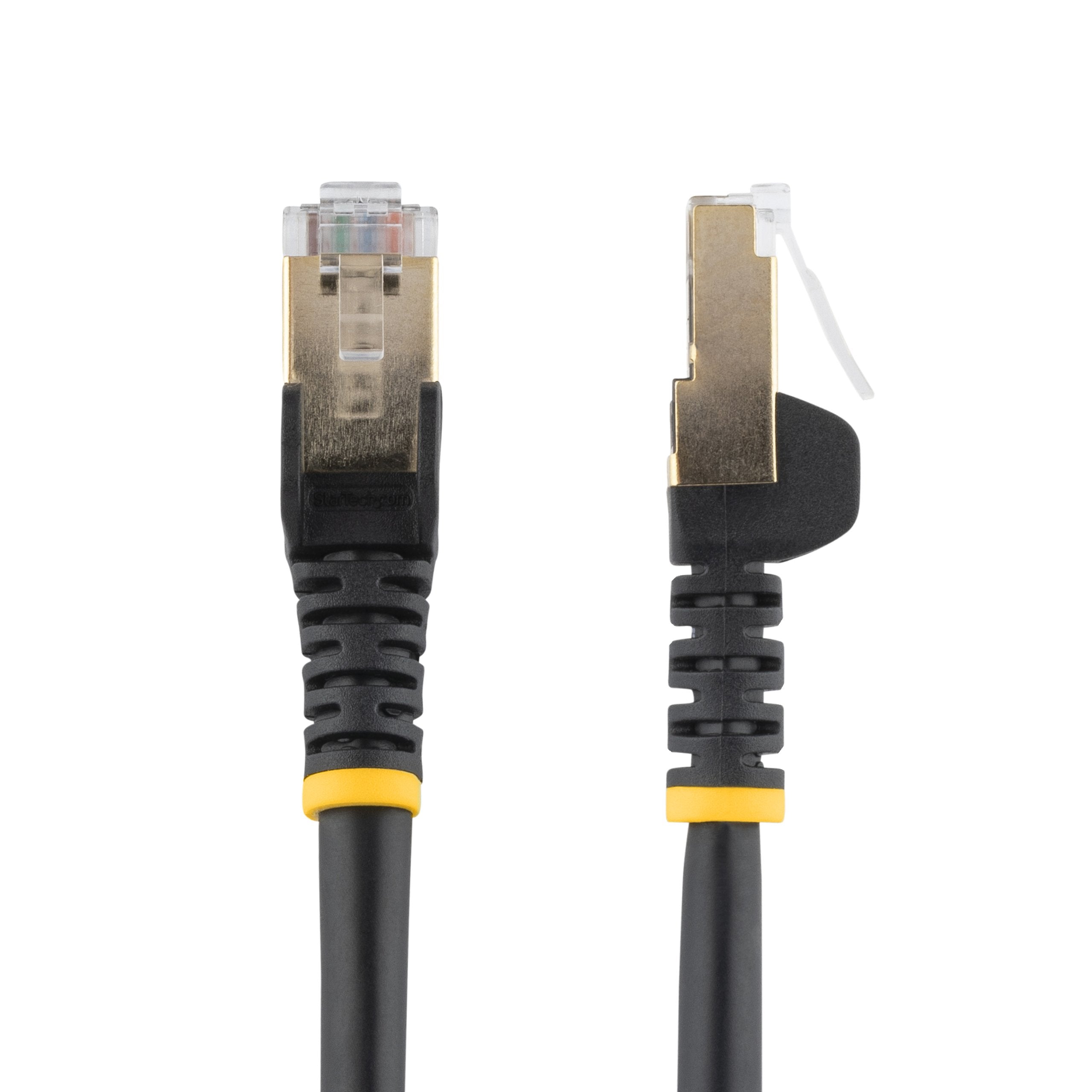 10m Cat6a Ethernet Cable Cabl Black - Shielded Copper Wire