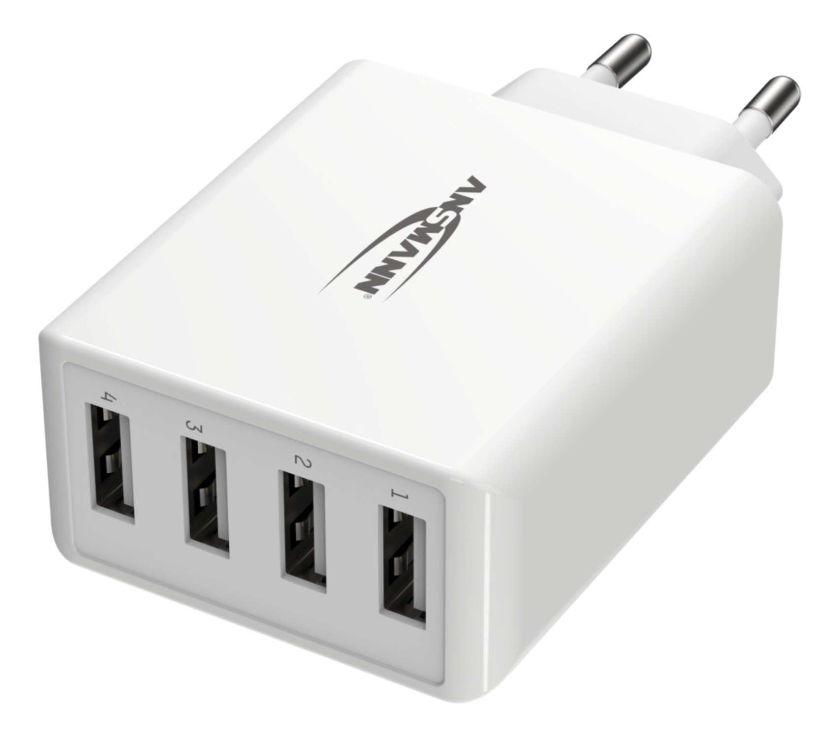 Ansmann Cargador Pared Usb 5v Dc 3000ma 30w 4xusb Blanco