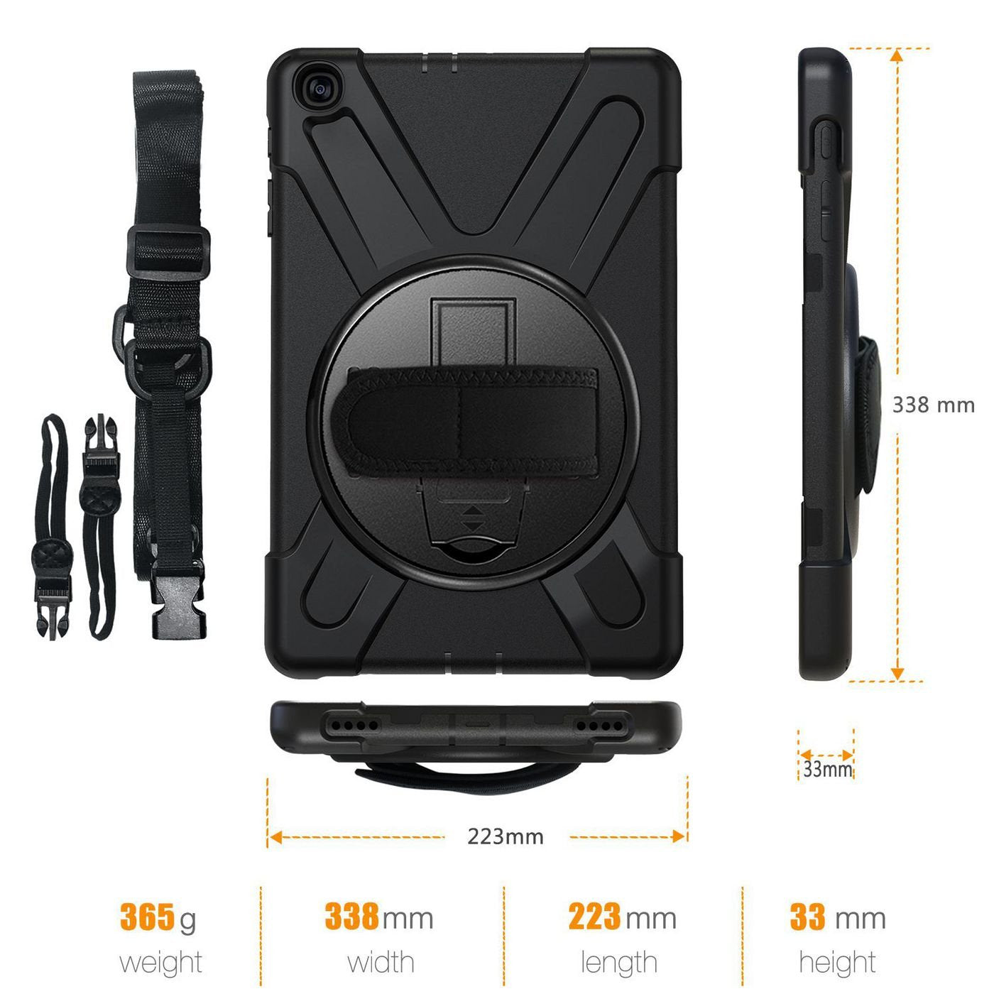 Estuff Es681840-Bulk Funda Para Galaxy Tab 10.1 (2019) (10.1") Negro