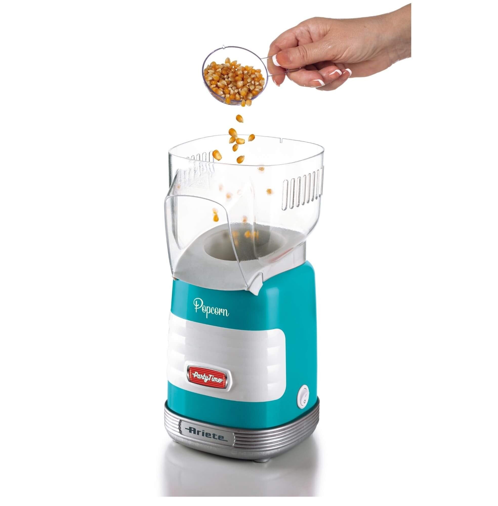 Ariete Pop Corn Party Time Palomitas De Maiz Poppers Azul, Transparente 1100 W
