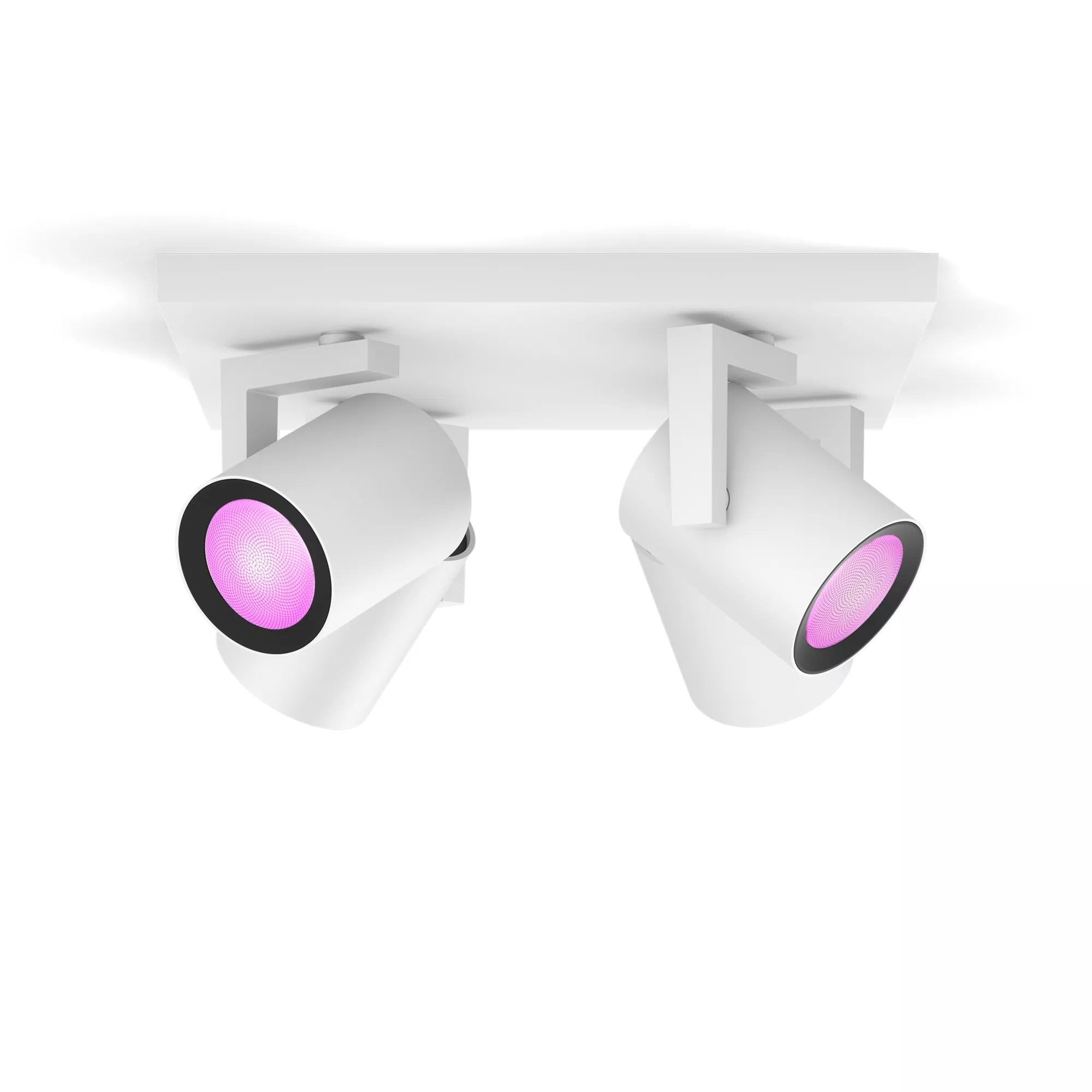 Philips Hue Blanco&Col. Amb. Argenta Spot 4flg Weiss 4x4.2w