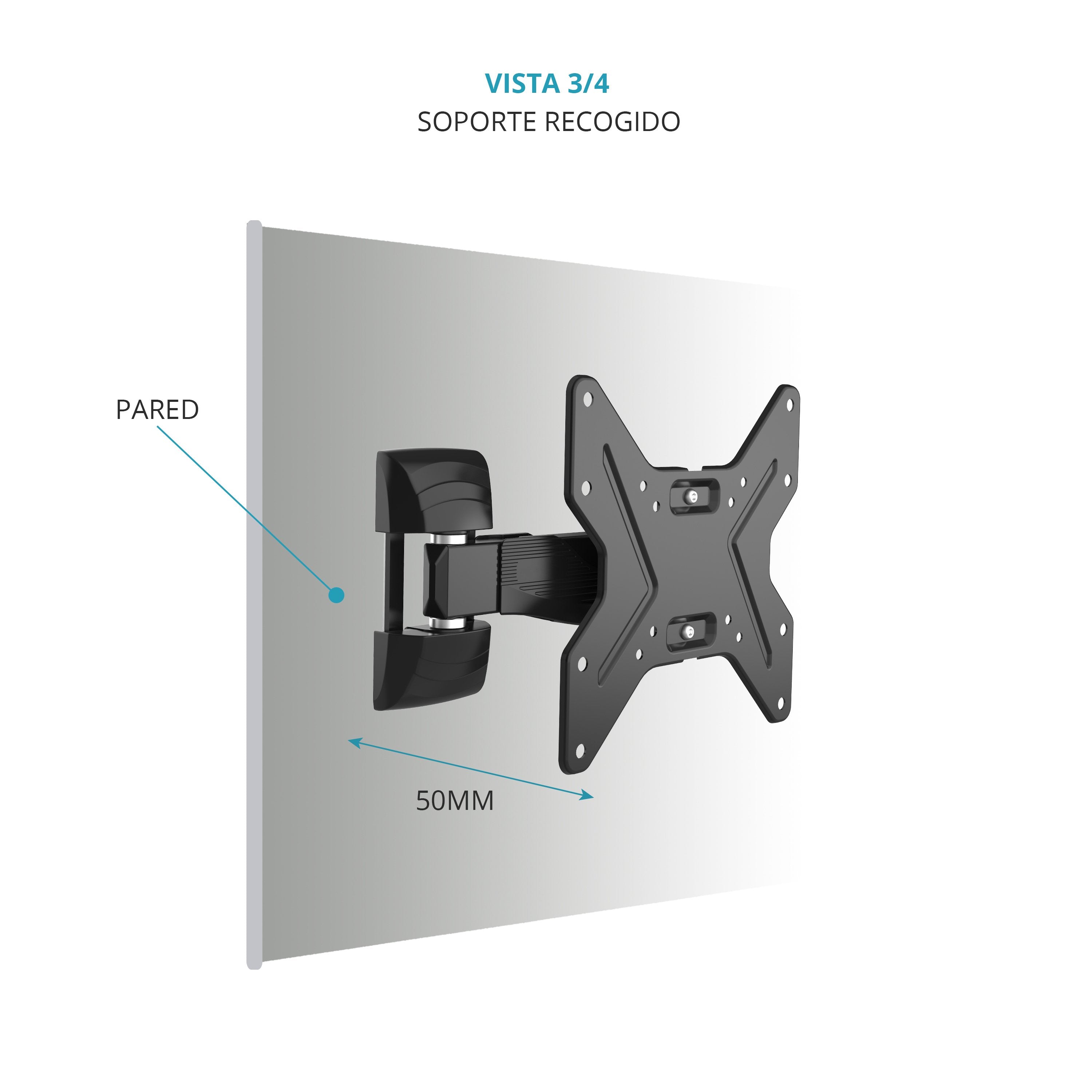 EAN 8436034260813 - TM Electron TMSLC282 soporte para TV 114,3 cm (45") Negro imagen 5