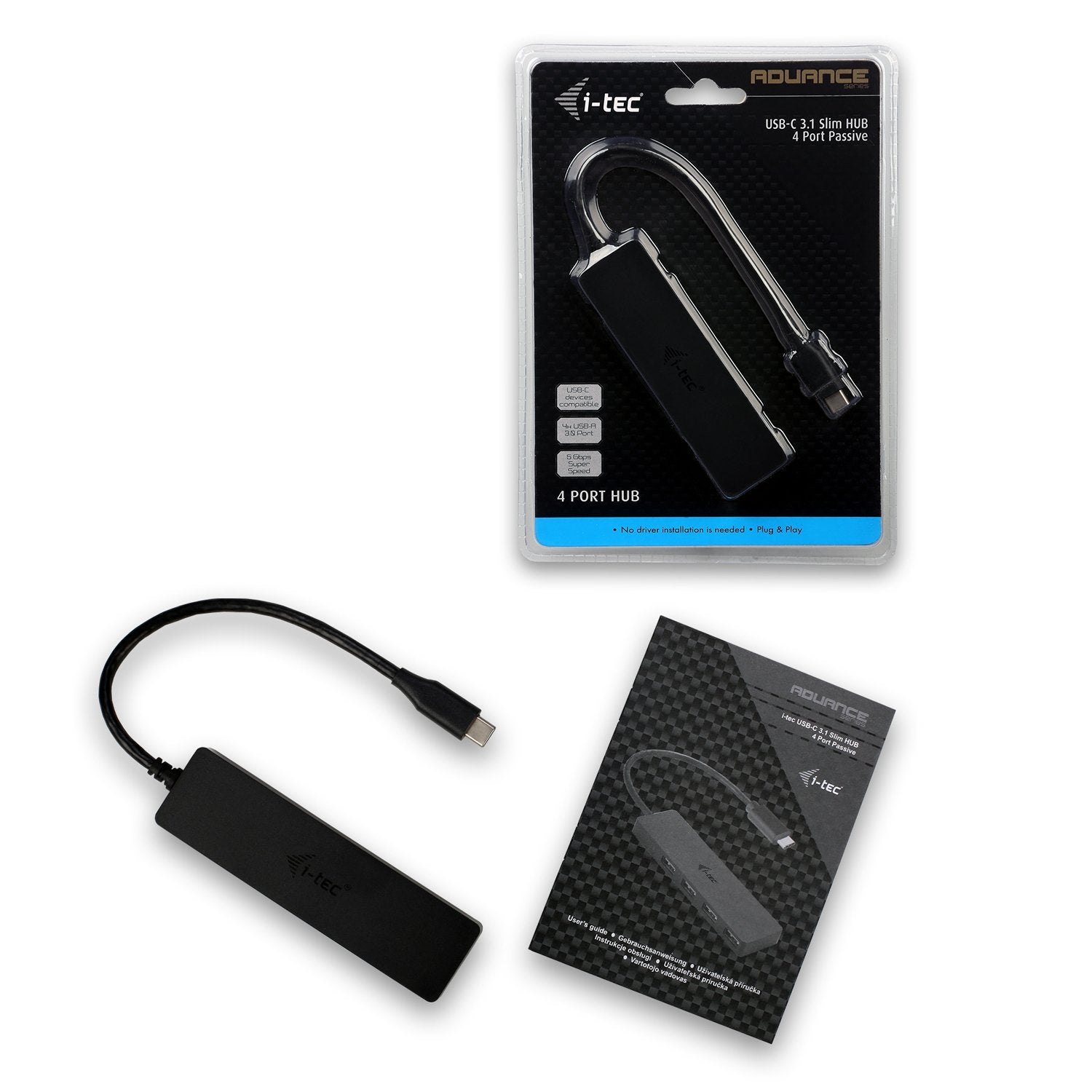 I-Tec Hub Usb-C 4 Puertos Usb 3.0