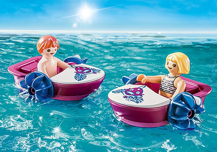 Playmobil 70612 Family Fun: Alquiler De Barcas A Pedales Con Bar De Zumos