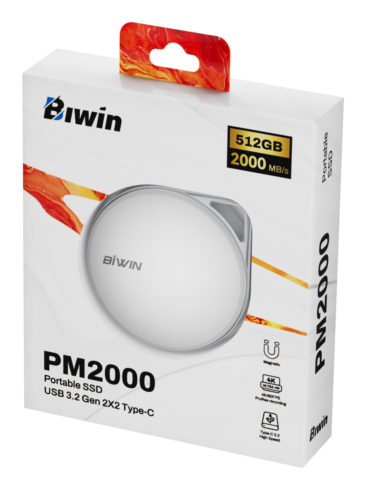 EAN 6955914623637 - Biwin PM2000 512 GB USB Tipo C USB 3.2 Gen 2x2 Blanco imagen 12