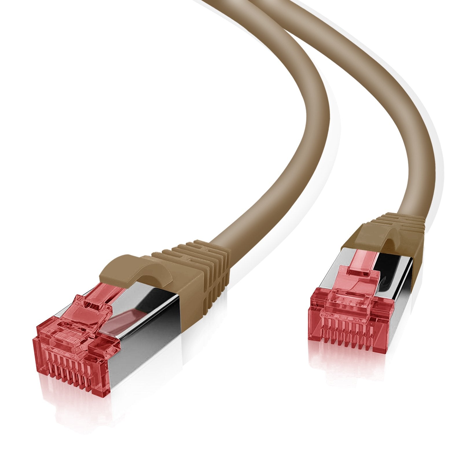 EAN 4005938910557 - Helos 191055 cable de red Marrón 0,25 m Cat6 S/FTP (S-STP) imagen 1