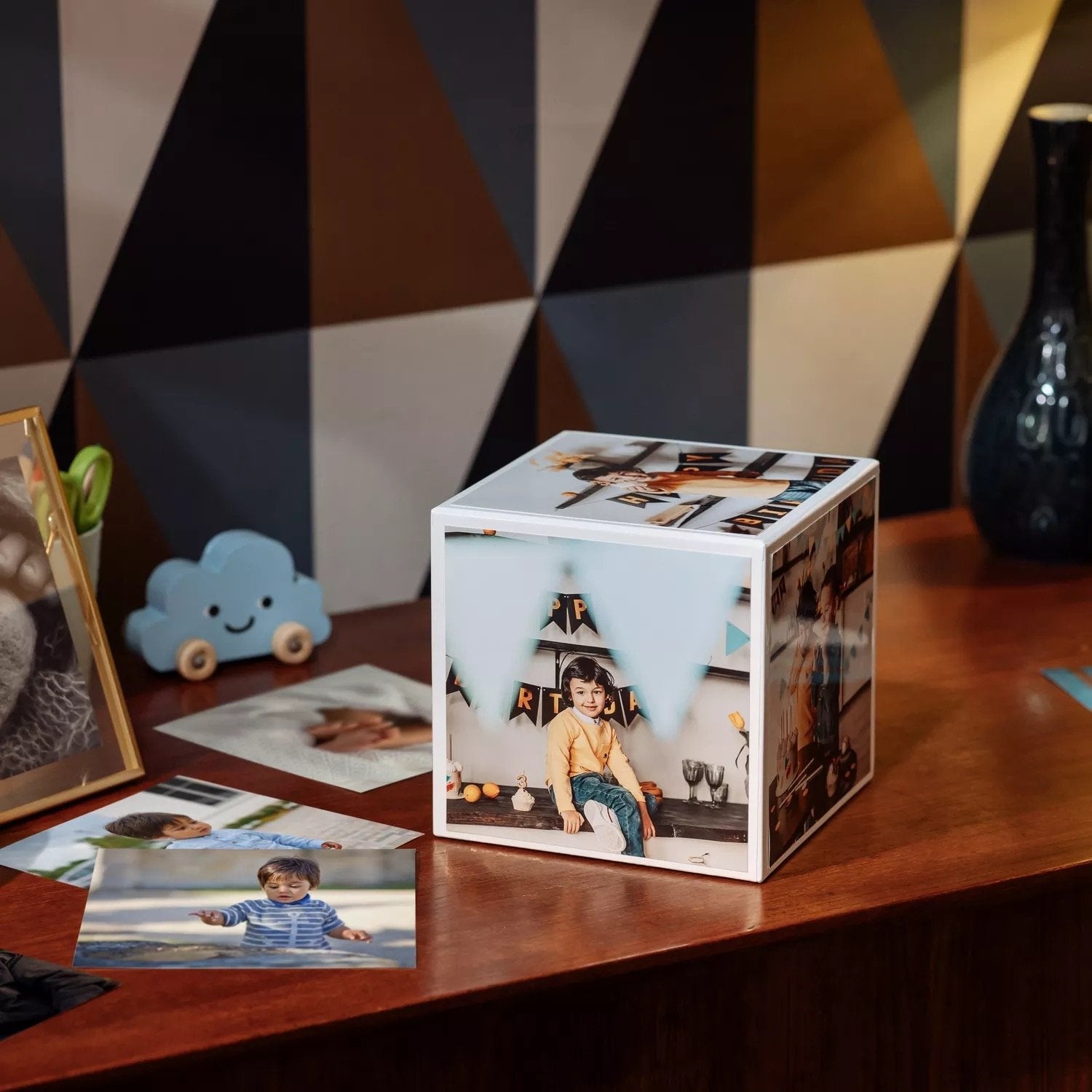 Canon Pp-201 13x13 Cm Photo Cube Creative Pack White Blue 40 Sh.