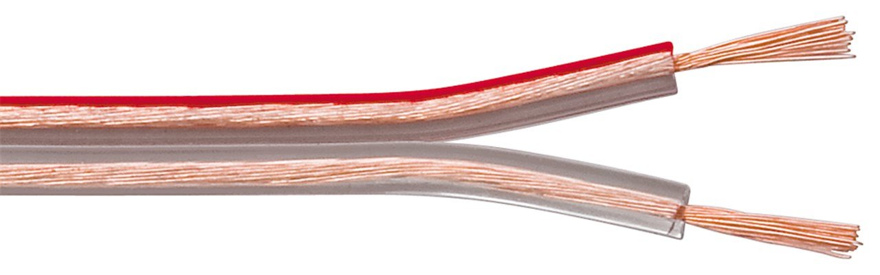 Bobina De 25 Metros Cable Altavoz Transparente 2x0,50mm Cobre Goobay