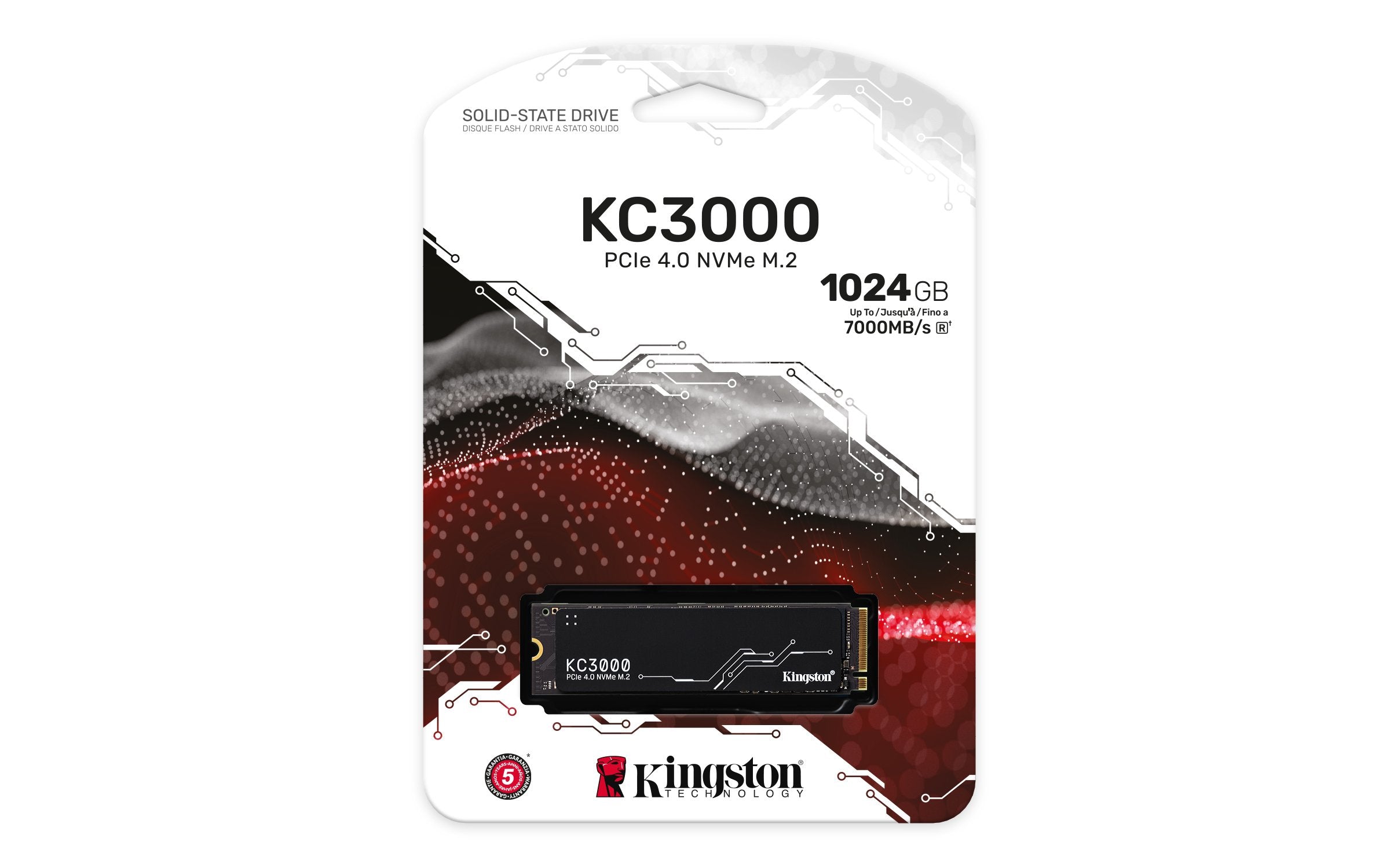 EAN 0740617324433 - Kingston Technology KC3000 1 TB PCI Express 4.0 3D TLC imagen 4